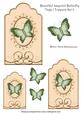 Beautiful Layered Butterfly Tags / Toppers Set 3