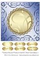 Twisted Round Frame in Swirls Plain Card Base 4