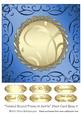 Twisted Round Frame in Swirls Plain Card Base 8