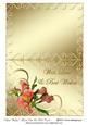 Best Wishes Floral Cut & Fold Card