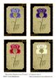 Beautiful Mysterious Flower 4 Toppers Set 2