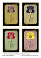 Beautiful Mysterious Flower 4 Toppers Set 3