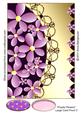 Purple Flowers Large Card Front 3