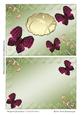 Magenta Butterflies 2 Card Fronts 2