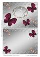 Magenta Butterflies 2 Card Fronts 4