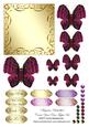 Magenta Butterflies Create Your Own Topper Set