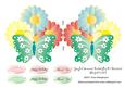 Joyful Summer Butterfly on Daisies Shaped Card 5