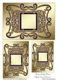 Fancy Swirly Frame Blank Card Fronts 4
