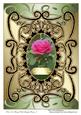 Rose in Fancy Rich Swirly Frame 2