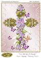 Cross with Lilies & Butterflies Easter/ Sympathy/ Christen