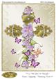 Cross with Lilies & Butterflies Easter/ Sympathy/ Christen
