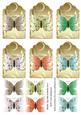 Metallic Tags with Butterflies Set 2