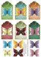 Metallic Tags with Butterflies Set 3