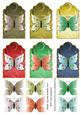 Metallic Tags with Butterflies Set 4