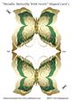 Metallic Butterfly with Swirls Shaped Card 2