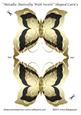 Metallic Butterfly with Swirls Shaped Card 5