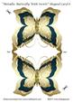 Metallic Butterfly with Swirls Shaped Card 6