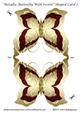 Metallic Butterfly with Swirls Shaped Card 7
