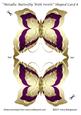 Metallic Butterfly with Swirls Shaped Card 8