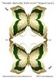 Metallic Butterfly with Swirls Shaped Card 9