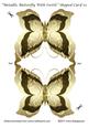 Metallic Butterfly with Swirls Shaped Card 10