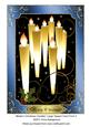 Modern Christmas Candles Large Topper/ Card Front 3