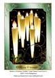 Modern Christmas Candles Large Topper/ Card Front 4