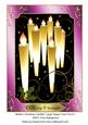 Modern Christmas Candles Large Topper/ Card Front 5