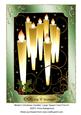 Modern Christmas Candles Large Topper/ Card Front 6