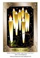 Modern Christmas Candles Large Topper/ Card Front 7