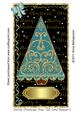 Swirly Christmas Tree Tall Card Topper 2