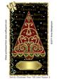 Swirly Christmas Tree Tall Card Topper 3
