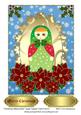 Christmas Matryoshka Large Topper/ Card Front 2