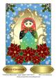 Christmas Matryoshka Large Topper/ Card Front 3