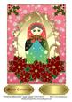 Christmas Matryoshka Large Topper/ Card Front 4