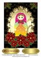 Christmas Matryoshka Large Topper/ Card Front 5