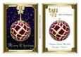 Christmas Bauble with Gold Decoration Card 3