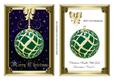 Christmas Bauble with Gold Decoration Card 4