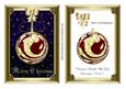Christmas Bauble with Gold Decoration Card 5