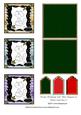 Funky Christmas Cat Mini Toppers & Blank Card Set 3