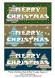 Funky Christmas Trees & Text 3 Large Toppers 3