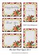 Mini Card Floral Toppers Set 3