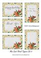 Mini Card Floral Toppers Set 5