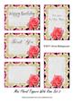 Mini Floral Toppers with Rose Set 2