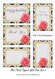 Mini Floral Toppers with Rose Set 3
