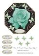 Rose & Butterflies Octagon Shaped Topper 7