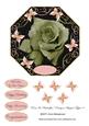 Rose & Butterflies Octagon Shaped Topper 8
