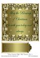Fancy Embossed Topper with Christmas Text 2