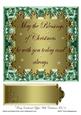Fancy Embossed Topper with Christmas Text 6