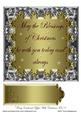 Fancy Embossed Topper with Christmas Text 9